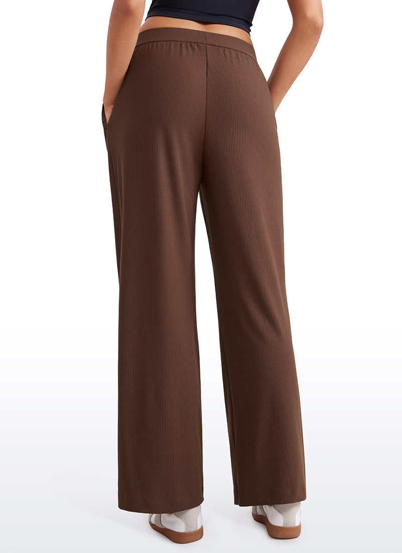 Ribbed High Rise Pocket Sweatpant 30.5