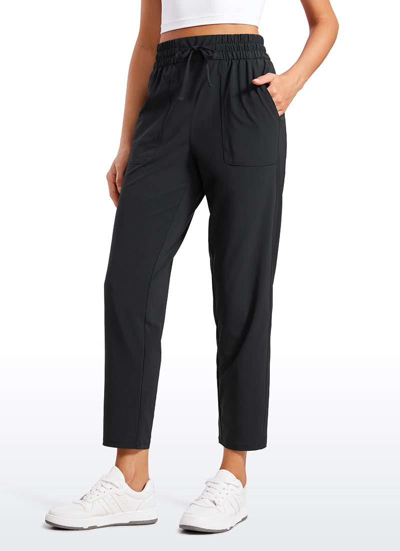 CRZ YOGA Women's Casual Workout Pants Mid Rise with Pockets 27