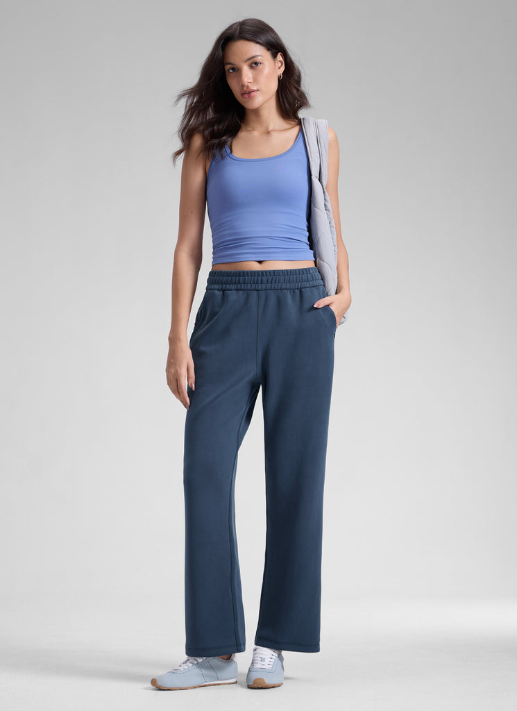 CRZ YOGA  Women's Casual SoftAura Modal High Rise Pocket Sweatpant 29" Hot Fudge Brown