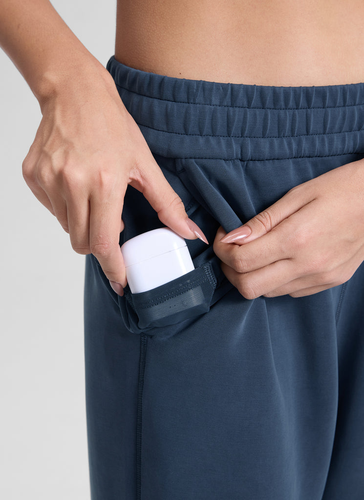 CRZ YOGA  Women's Casual SoftAura Modal High Rise Pocket Sweatpant 29" Hot Fudge Brown