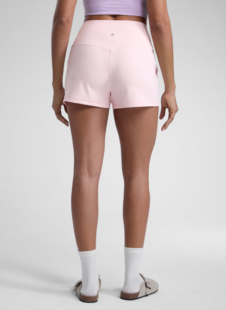 CRZ YOGA Women Butterlift High Waisted Shorts with Pockets Linerless True Navy