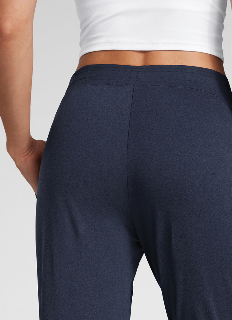 CRZ YOGA Women's Cloud Jersey Capri Joggers 25'' with Pockets Navy