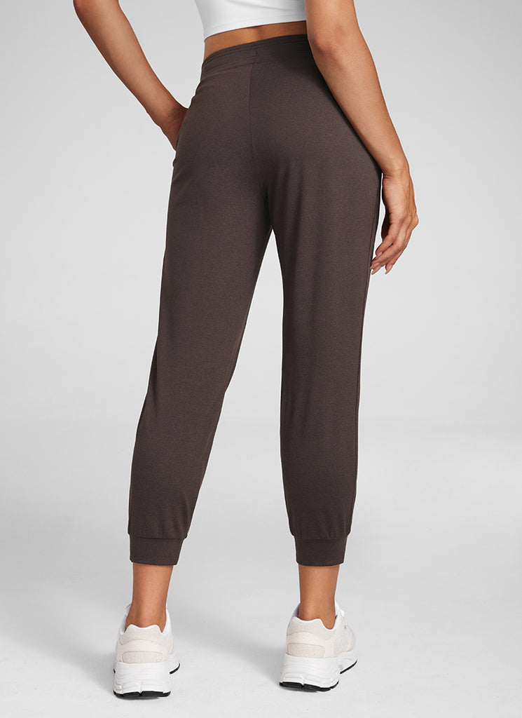 CRZ YOGA Women's Cloud Jersey Capri Joggers 25'' with Pockets Navy