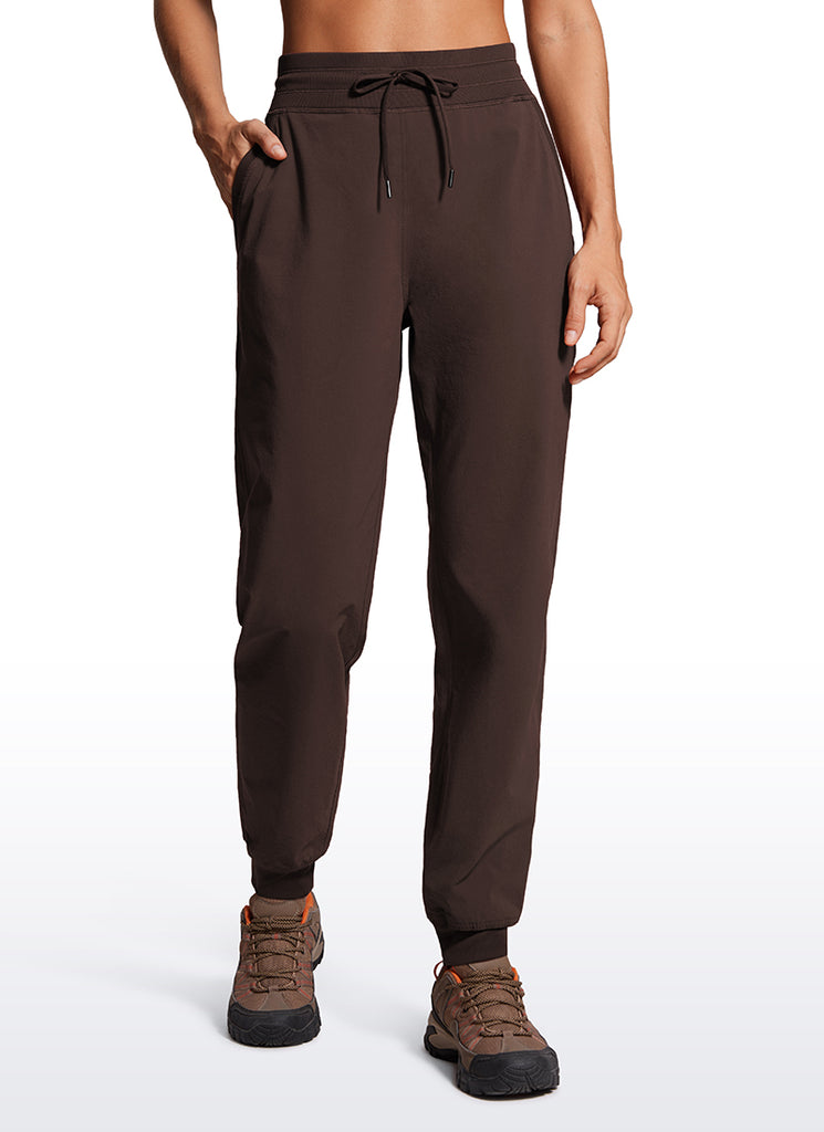 CRZ YOGA Women's Casual Workout Joggers Pants with Pockets 28.5” True Navy