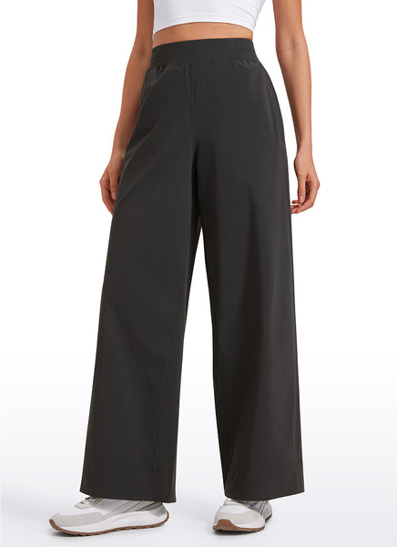 CRZ YOGA Women Stretch Wide Leg High Waisted Casual Pants 30