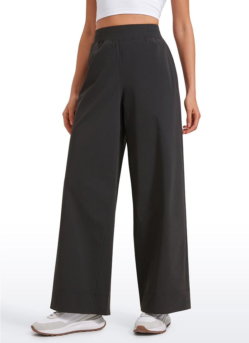 CRZ YOGA Women Stretch Wide Leg High Waisted Casual Pants 30