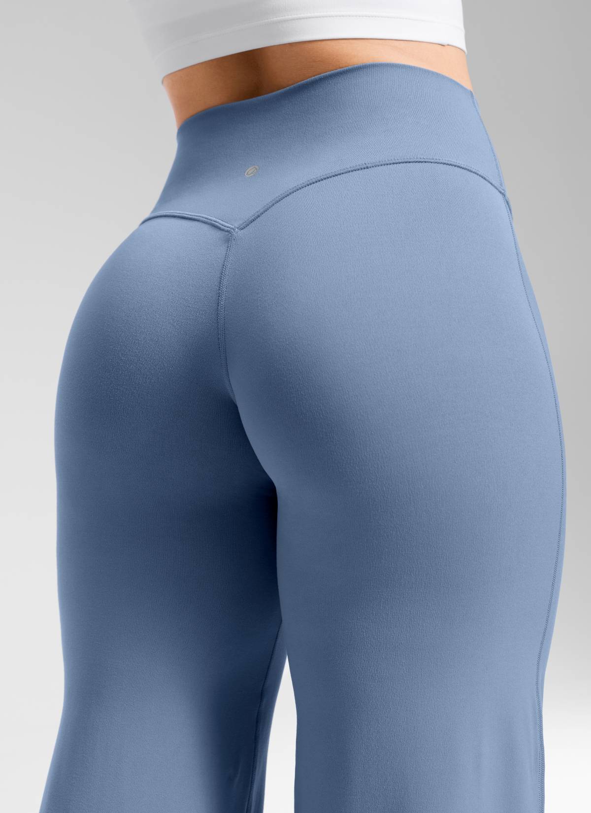 CRZ YOGA Women's Softretch Workout No Front Seam Wide Leg Pant 30