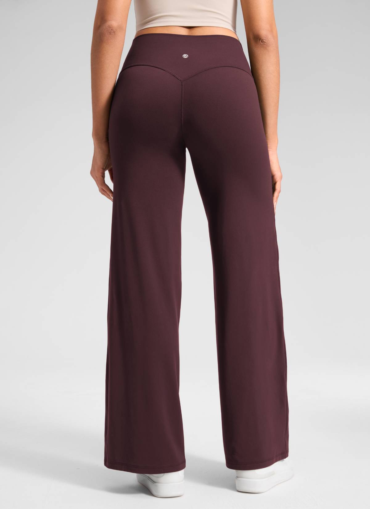 CRZ YOGA Women's Softretch Workout No Front Seam Wide Leg Pant 30
