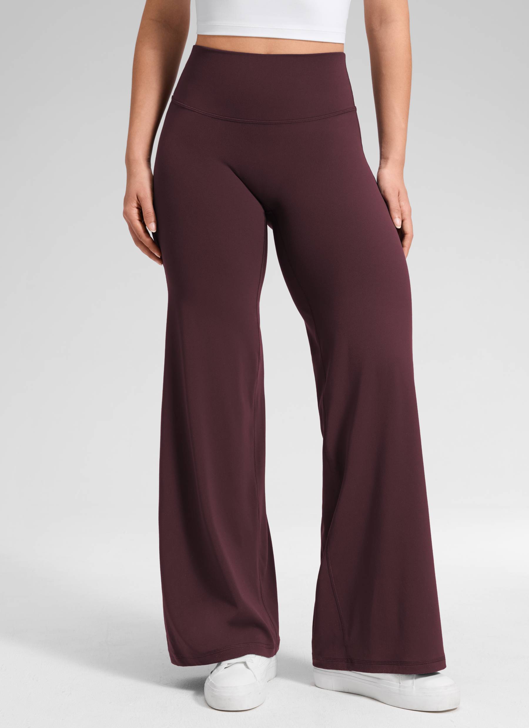 CRZ YOGA Women's Softretch Workout No Front Seam Wide Leg Pant 30