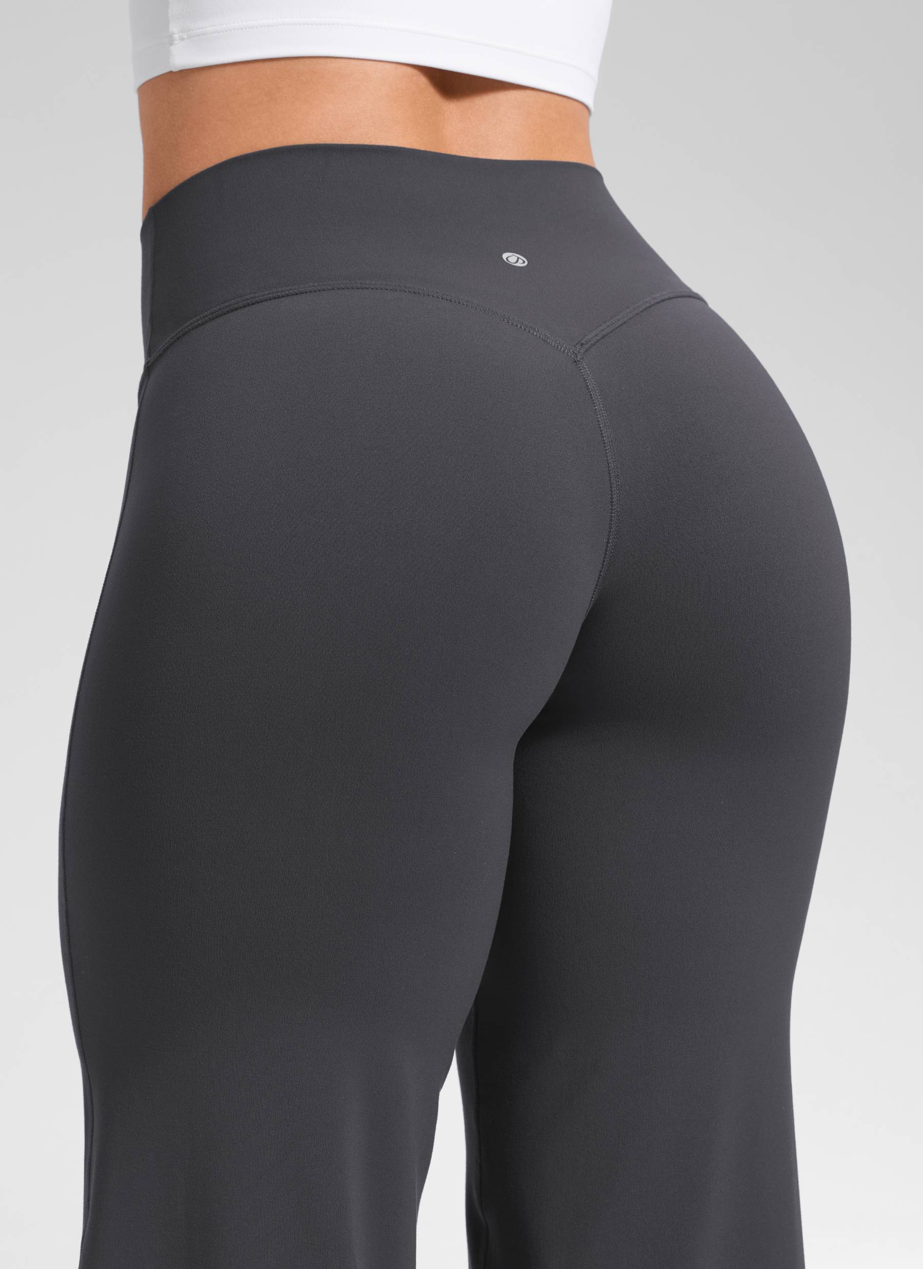 CRZ YOGA Women's Softretch Workout No Front Seam Wide Leg Pant 30