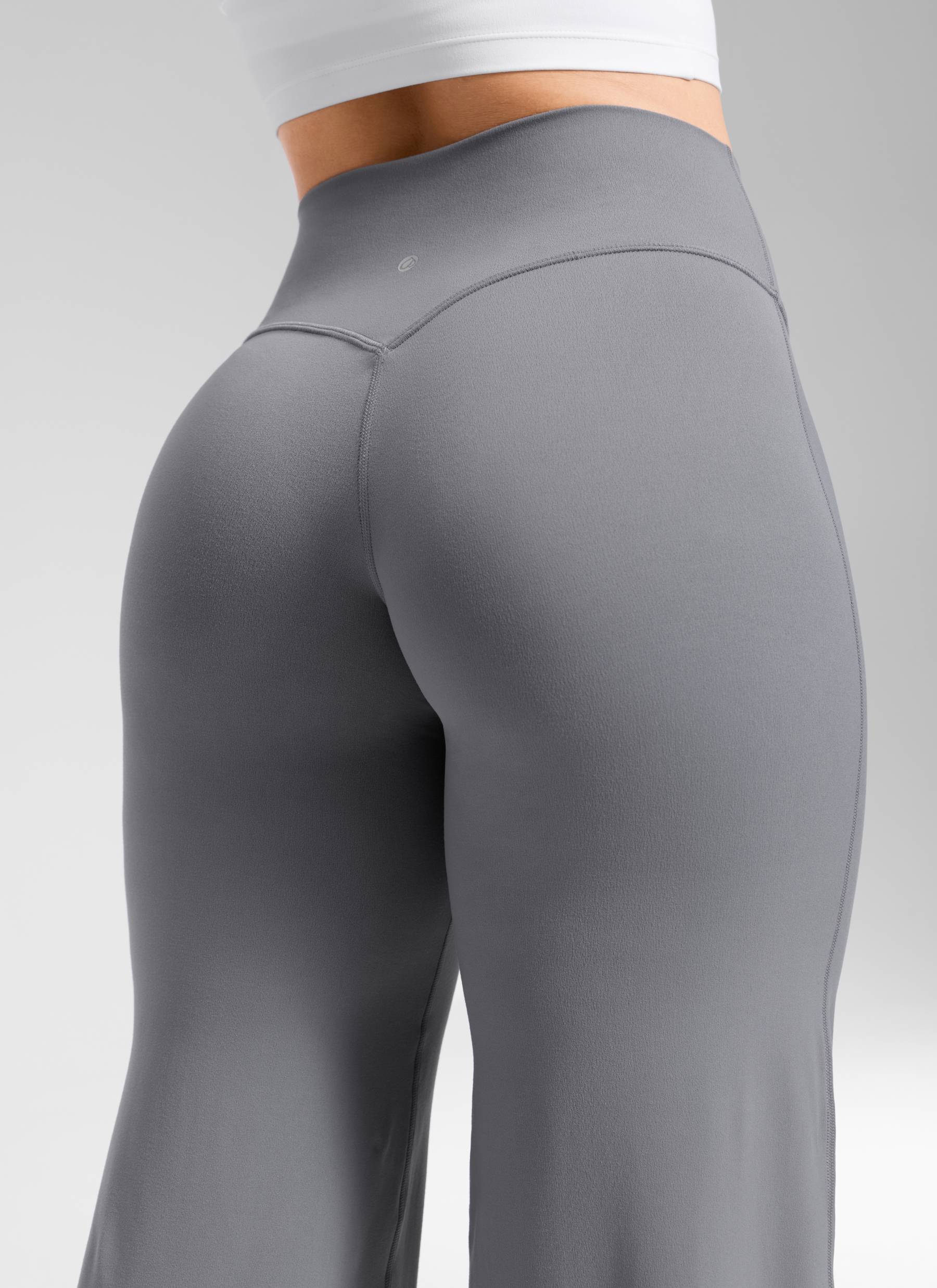 CRZ YOGA Women's Softretch Workout No Front Seam Wide Leg Pant 30