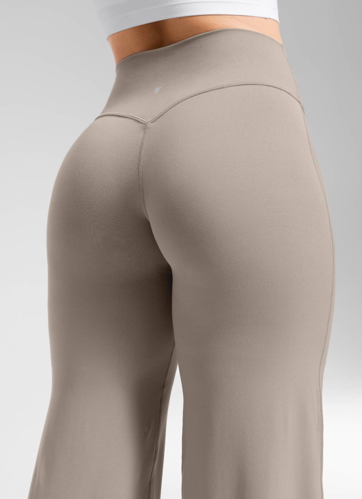 CRZ YOGA Women's Softretch Workout No Front Seam Wide Leg Pant 28