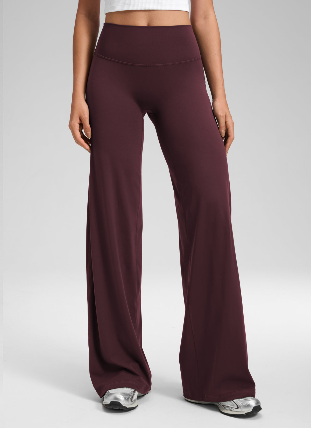 CRZ YOGA Women's Softretch Workout No Front Seam Wide Leg Pant 32