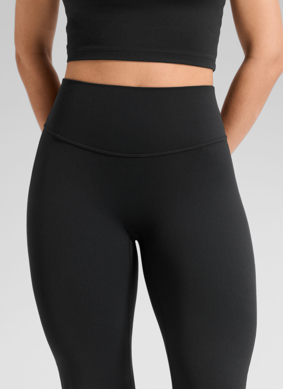 CRZ YOGA Women's Softretch High Rise No Front Seam Flare Legging 29