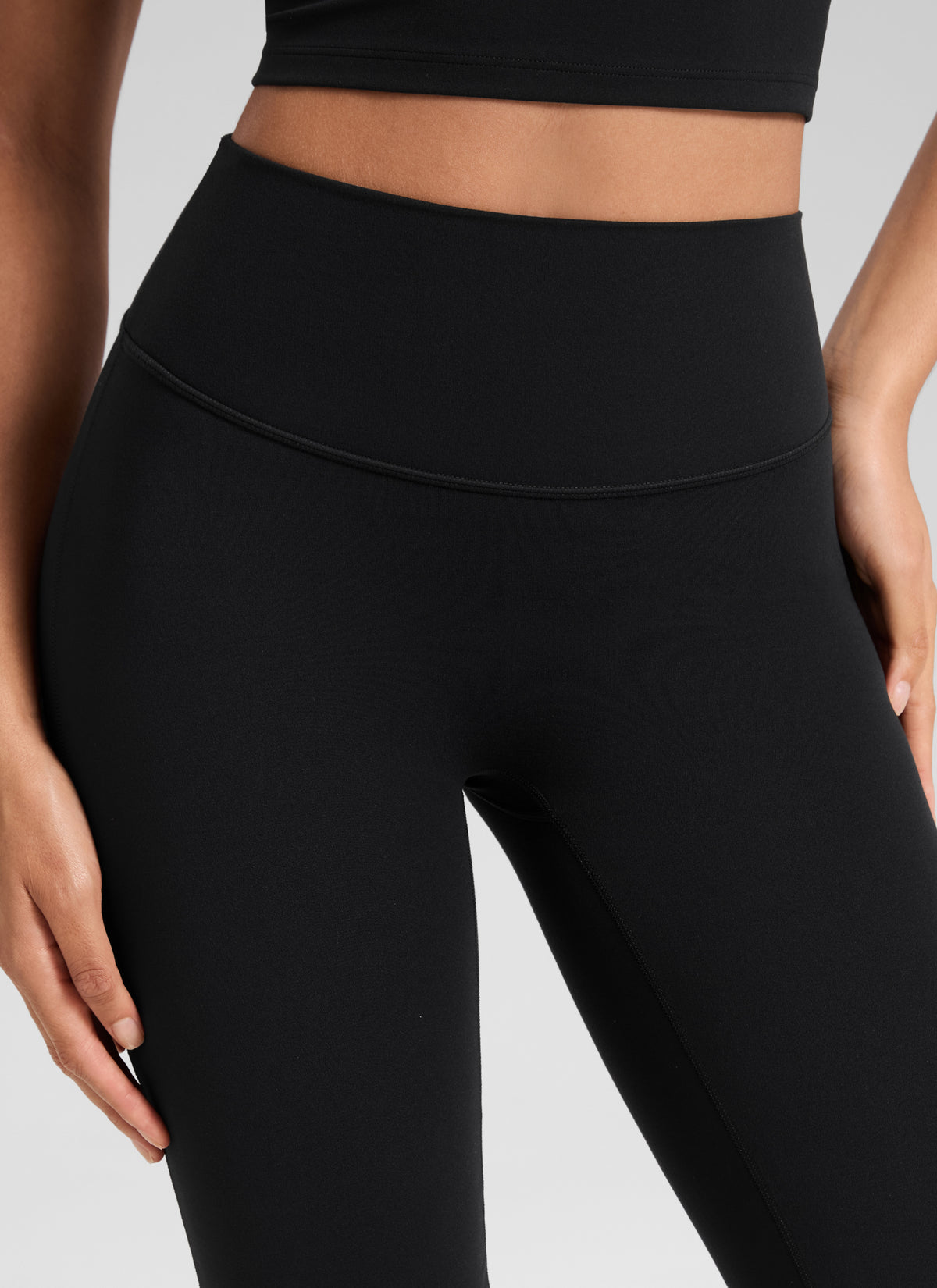 CRZ YOGA Women's Softretch High Rise No Front Seam Flare Legging 31