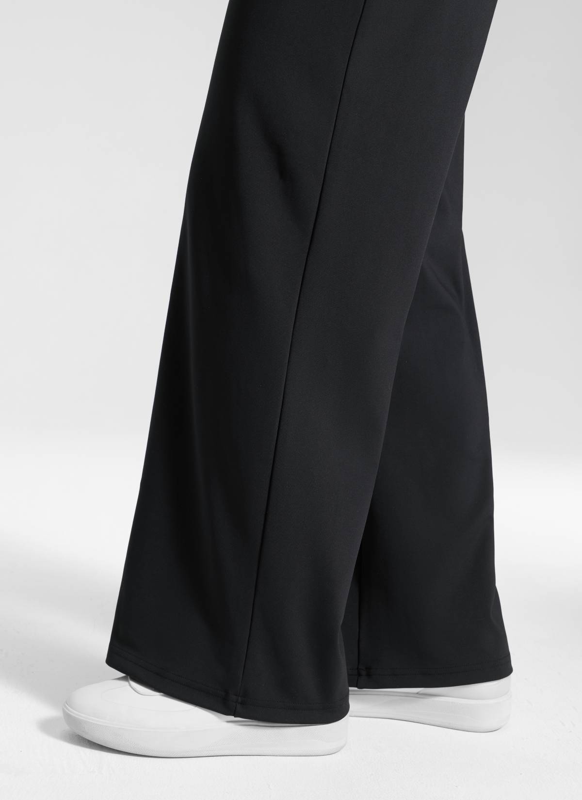 CRZ YOGA Women's Work High Rise Pocket Wide Leg Faux Fly Pant 30