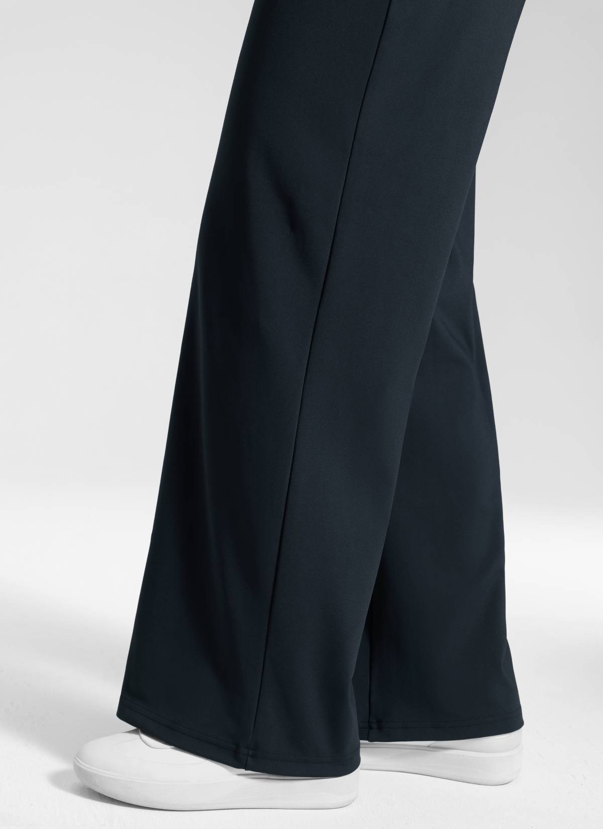 CRZ YOGA Women's Work High Rise Pocket Wide Leg Faux Fly Pant 30