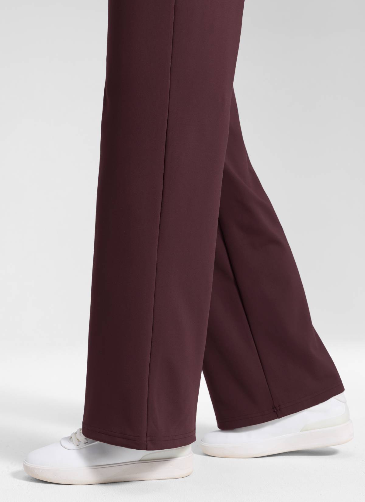 CRZ YOGA Women's Work High Rise Pocket Wide Leg Faux Fly Pant 30