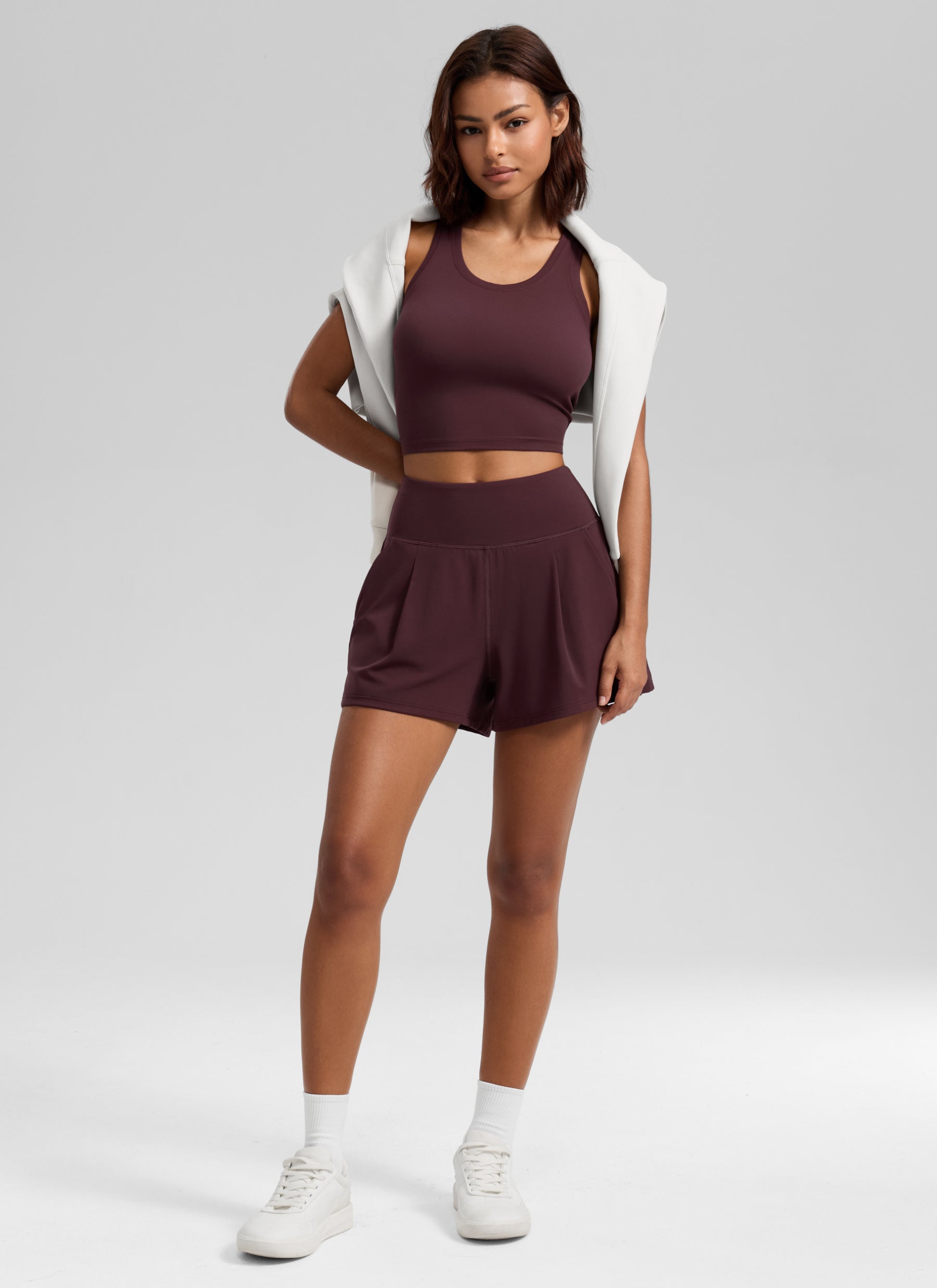 CRZ YOGA Women’s Butterluxe Casual Pocket Linerless Shorts 3