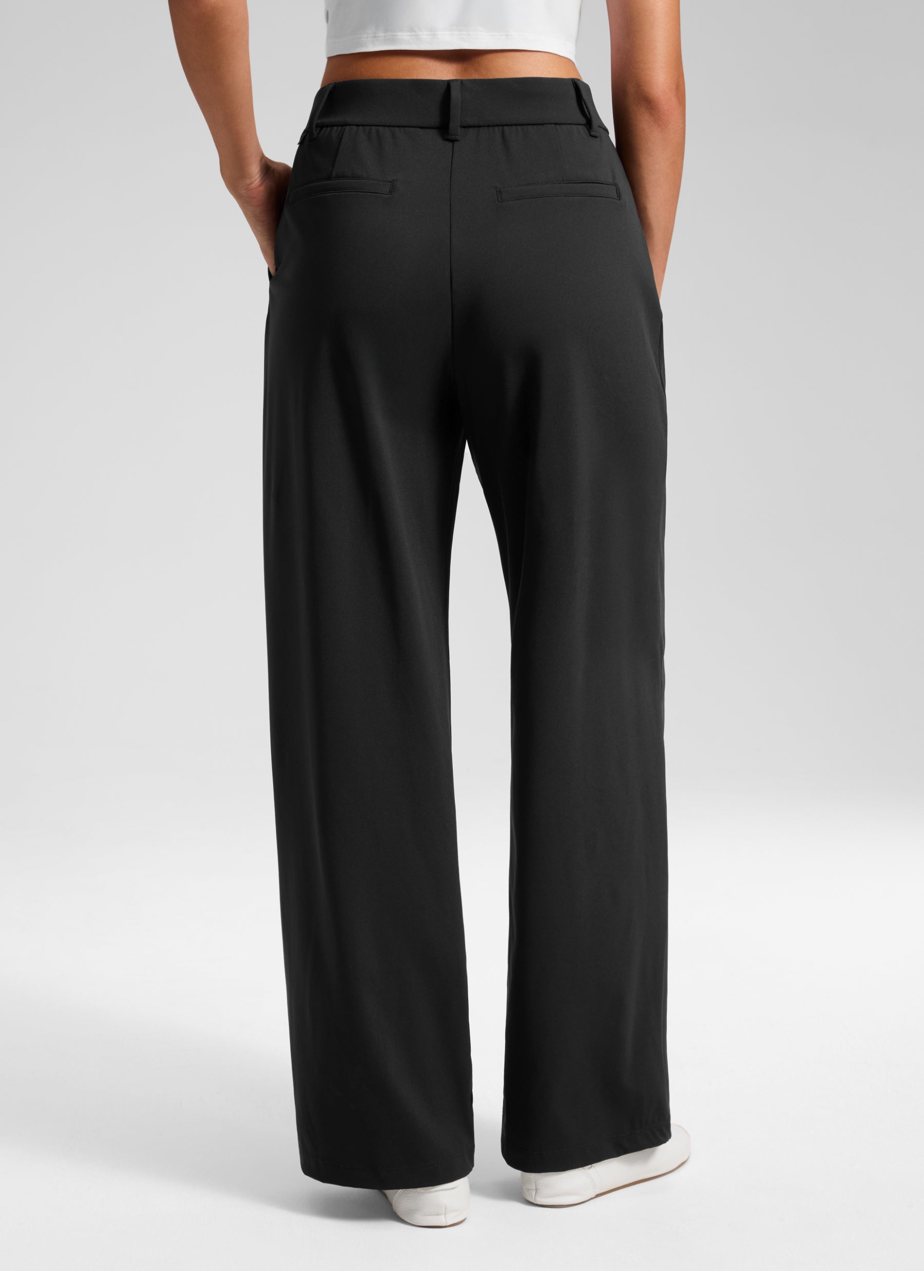CRZ YOGA Women's Walk the City Casual Pocket Straight Leg Pant 30