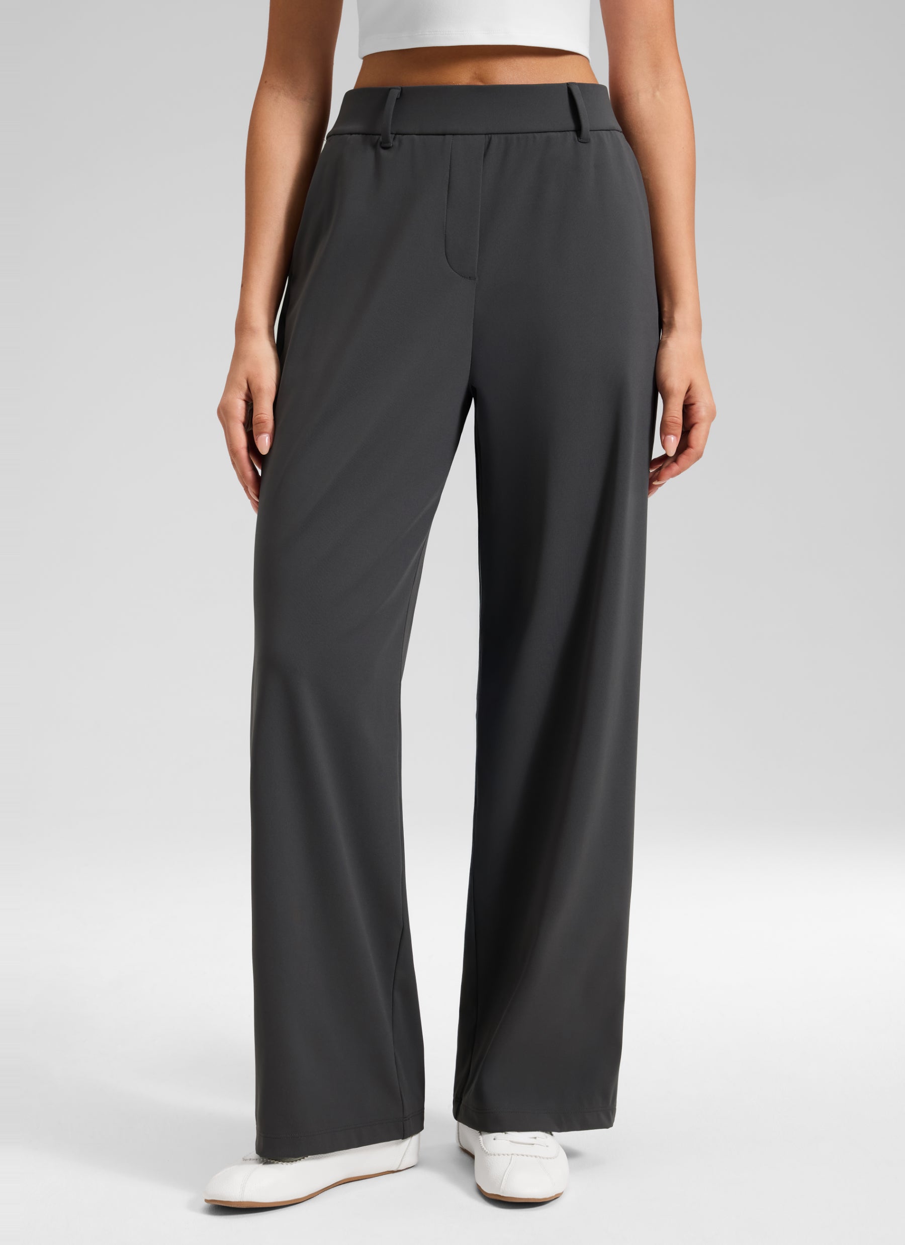 CRZ YOGA Women's Walk the City Casual Pocket Straight Leg Pant 30