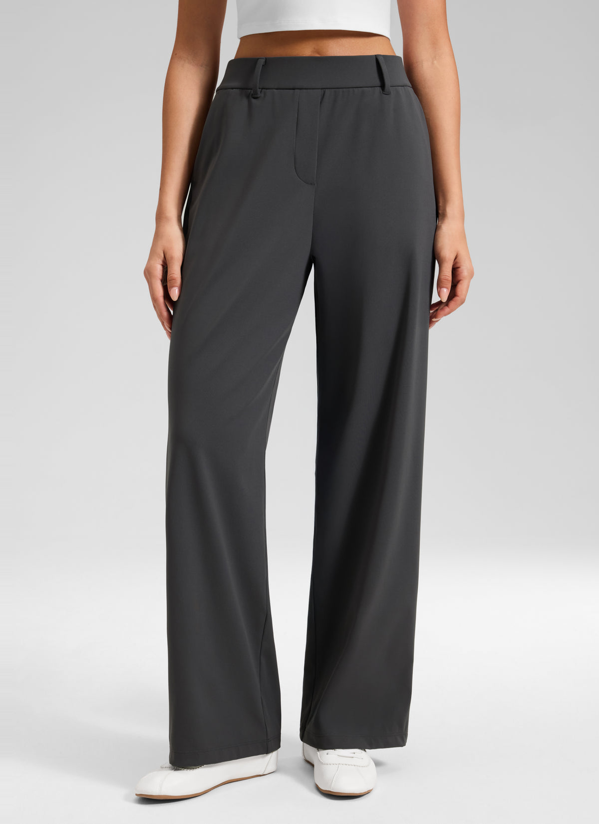 CRZ YOGA Women's Walk the City Casual Pocket Straight Leg Pant 30
