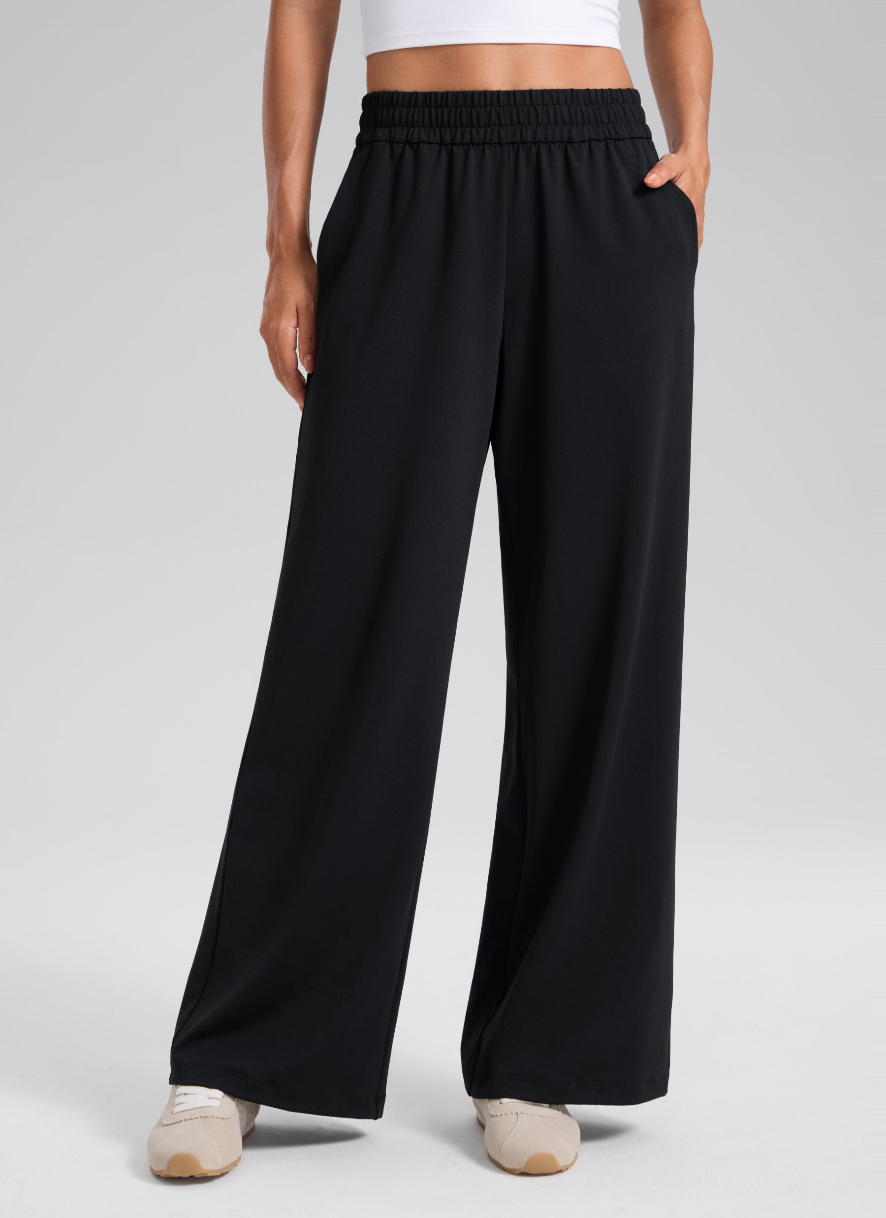 CRZ YOGA Women's Performance Wide Leg Casual Pant 30