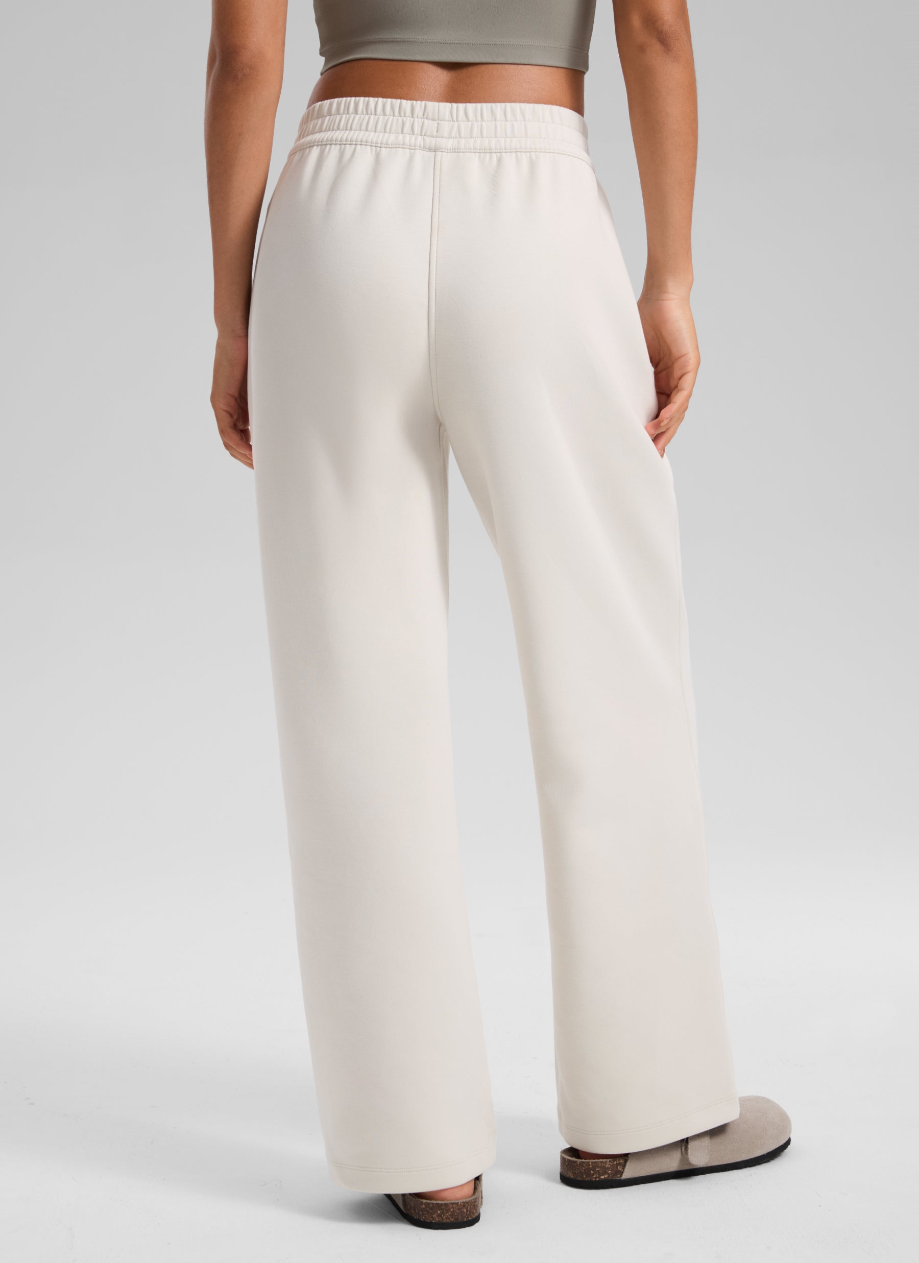 CRZ YOGA Women's Casual Soft Spacer Straight Leg Sweatpant 29