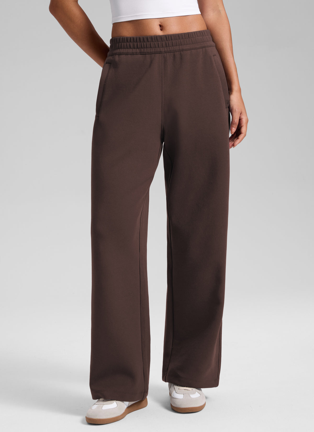 CRZ YOGA Women's Casual Soft Spacer Straight Leg Sweatpant 29