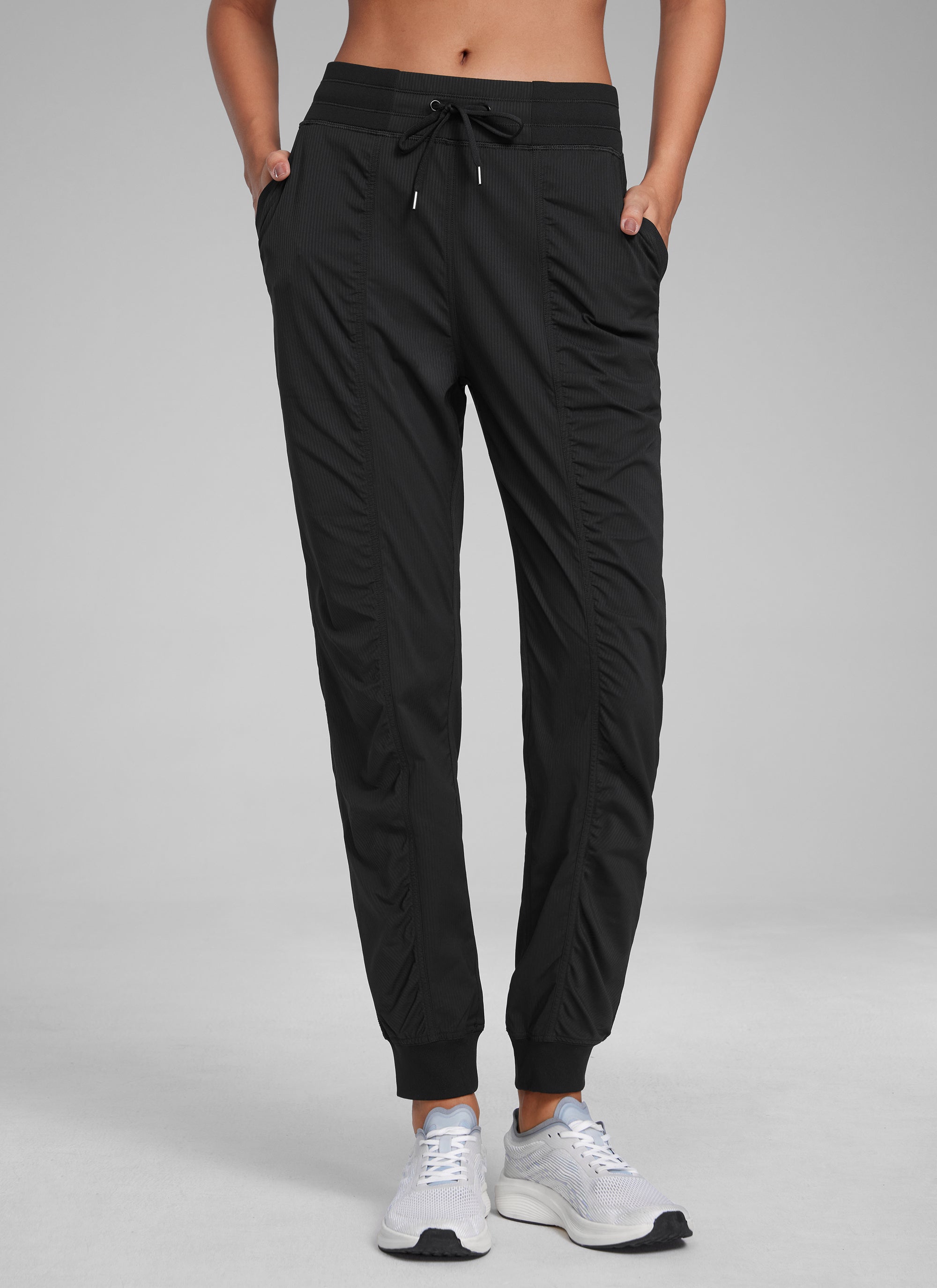 Striped Ruched Pocket Jogger 28''