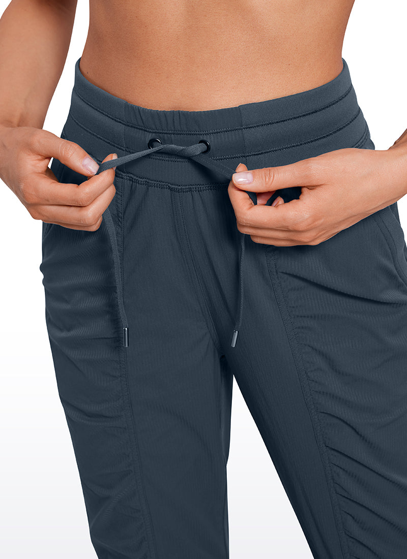 Striped Ruched Pocket Jogger 28''