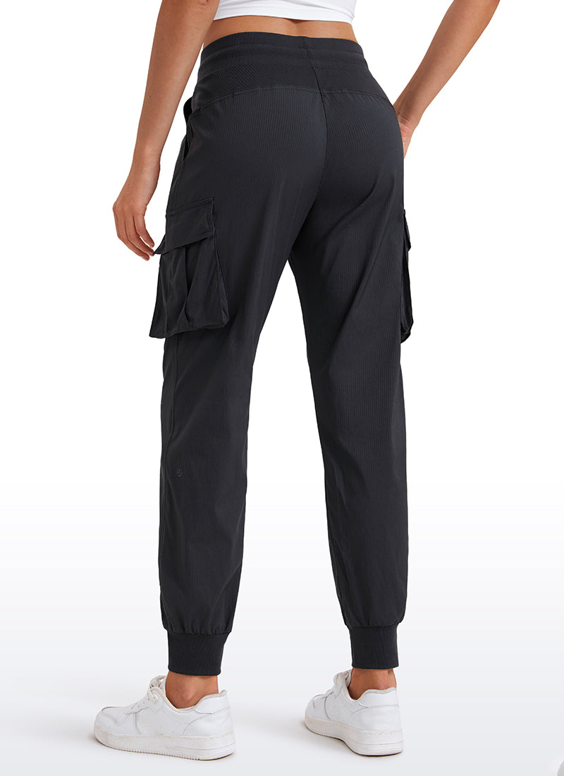 Lightweight Mid Rise Joggers with Pockets 28.5'' - Ruched