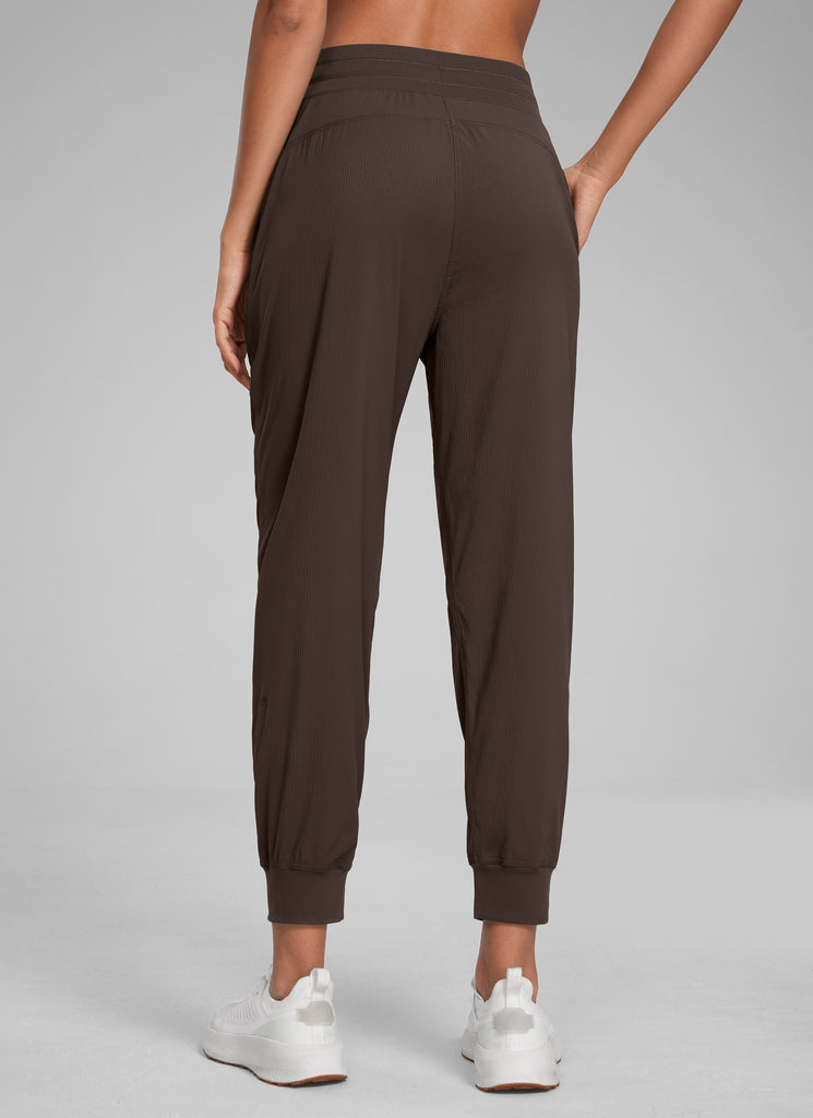 CRZ YOGA Women Lightweight Workout Joggers 26" with Pockets Dark Chrome