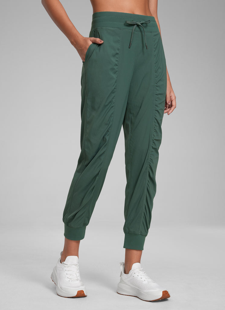 CRZ YOGA Women Lightweight Workout Joggers 26" with Pockets Dark Chrome