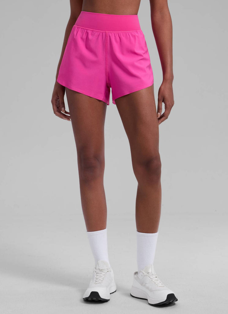 CRZ YOGA Women's High Waisted Dolphin Shorts 3” With Zipper