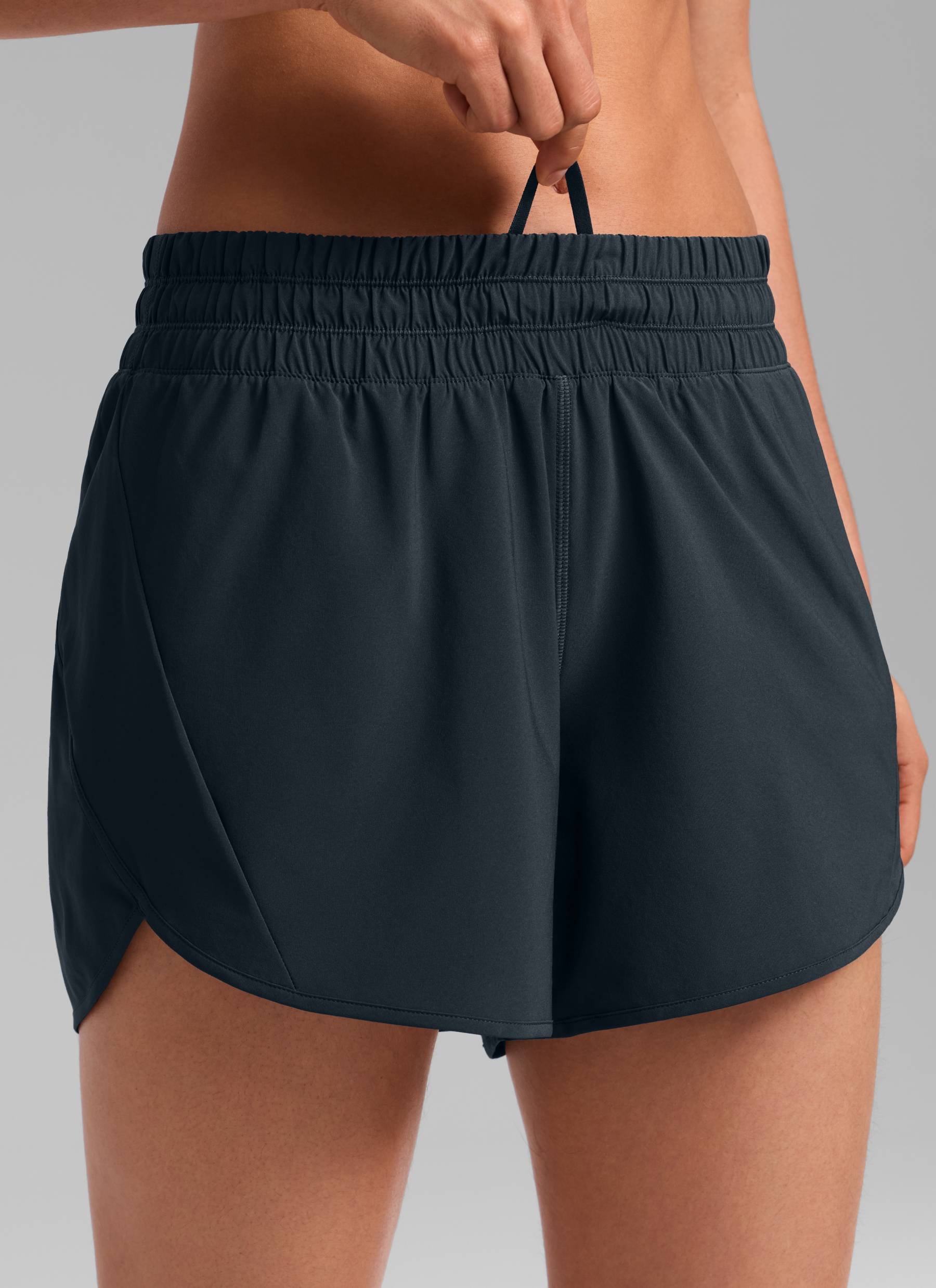 CRZ YOGA Women's Running Mid Rise Feathery-Fit Mesh Liner Shorts 5