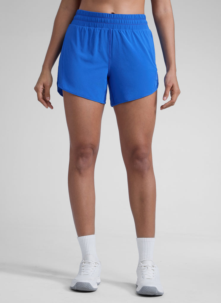 CRZ YOGA Women's Running Mid Rise Feathery-Fit Mesh Liner Shorts 5'' Lilac