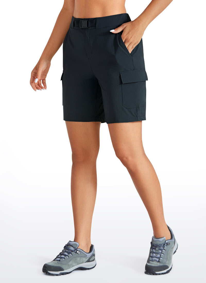 Cargo Mid-Rise Hiking Shorts with Belt Loops 7