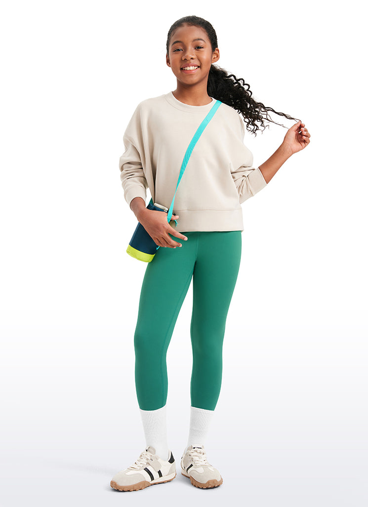 CRZ YOGA Girl's Active Sports Yoga Lounge Butterluxe Yoga Leggings Cambric Blue