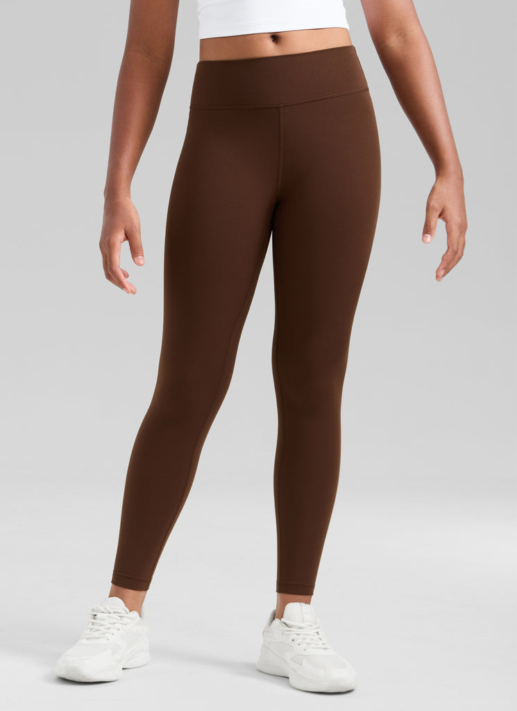 CRZ YOGA Girl's Active Sports Yoga Lounge Butterluxe Yoga Leggings Lava Brown