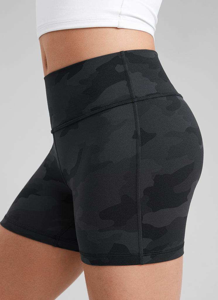 CRZ YOGA Girl's Active Sports Yoga Lounge Butterluxe Yoga Shorts 3'' Sparkle Blue