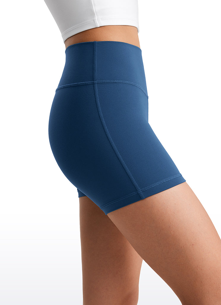 CRZ YOGA Girl's Active Sports Yoga Lounge Butterluxe Yoga Shorts 3'' French Navy