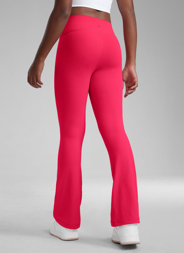 CRZ YOGA Girl's Active Sports Yoga Lounge Butterluxe Flare Leggings Olive Green