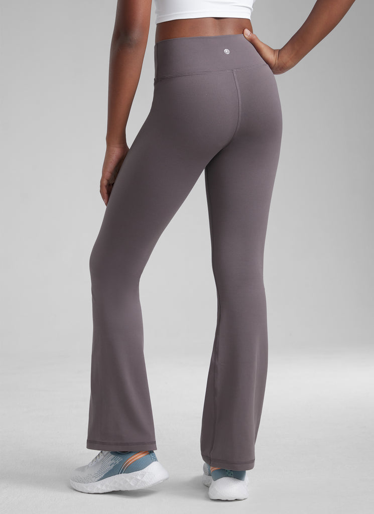 CRZ YOGA Girl's Active Sports Yoga Lounge Butterluxe Flare Leggings Black