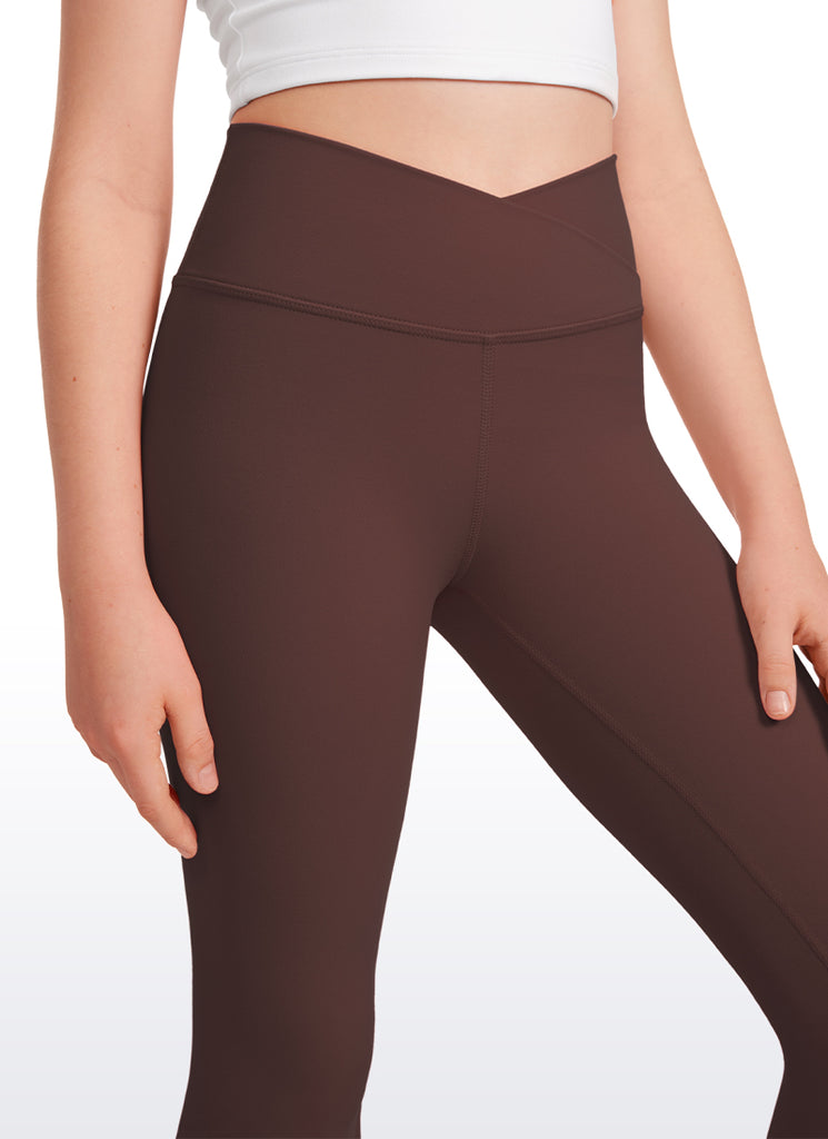 CRZ YOGA Girl's Active Sports Yoga Lounge Butterluxe Flare Leggings Raspberry Sorbet