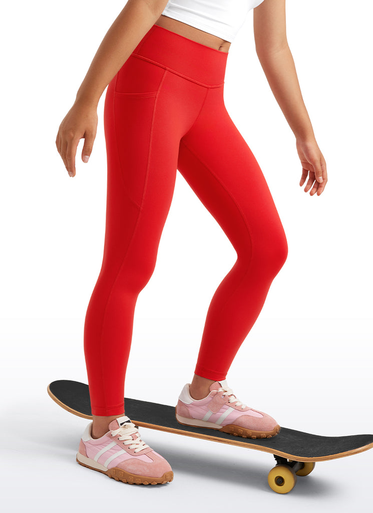 CRZ YOGA Girl's Active Sports Yoga Lounge Butterluxe Yoga Leggings Sparkle Blue