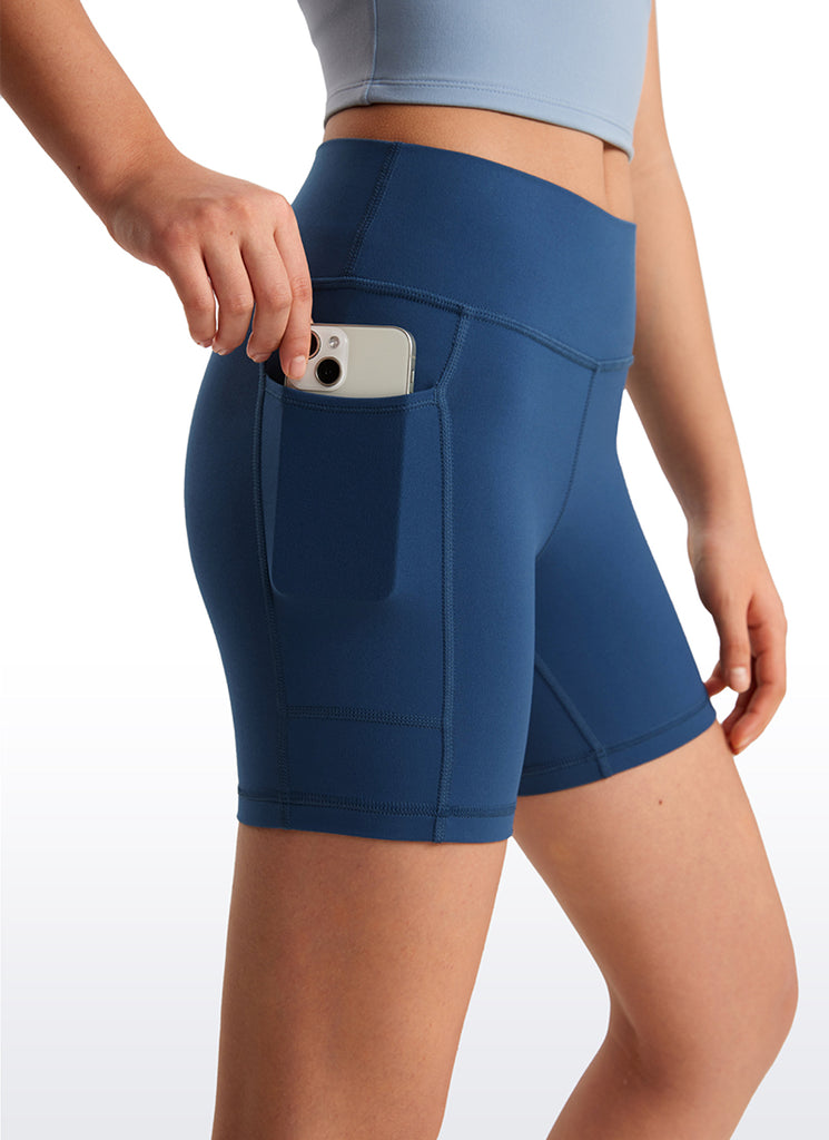 CRZ YOGA Girl's Active Sports Yoga Lounge Butterluxe Yoga Biker Shorts Black