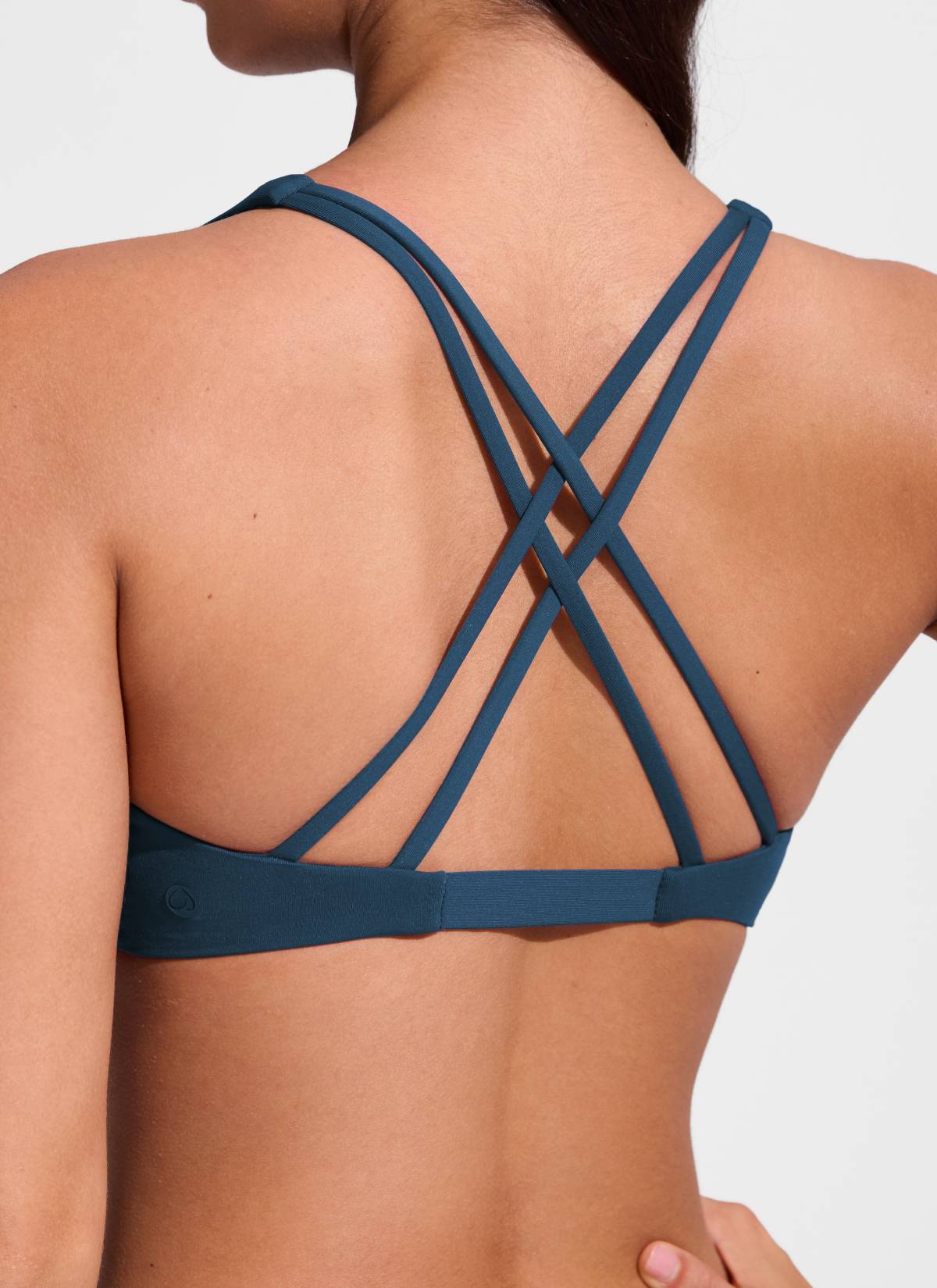 CRZ YOGA Women's Swimwear Tops Sunshine Bikini Top V Neck Criss