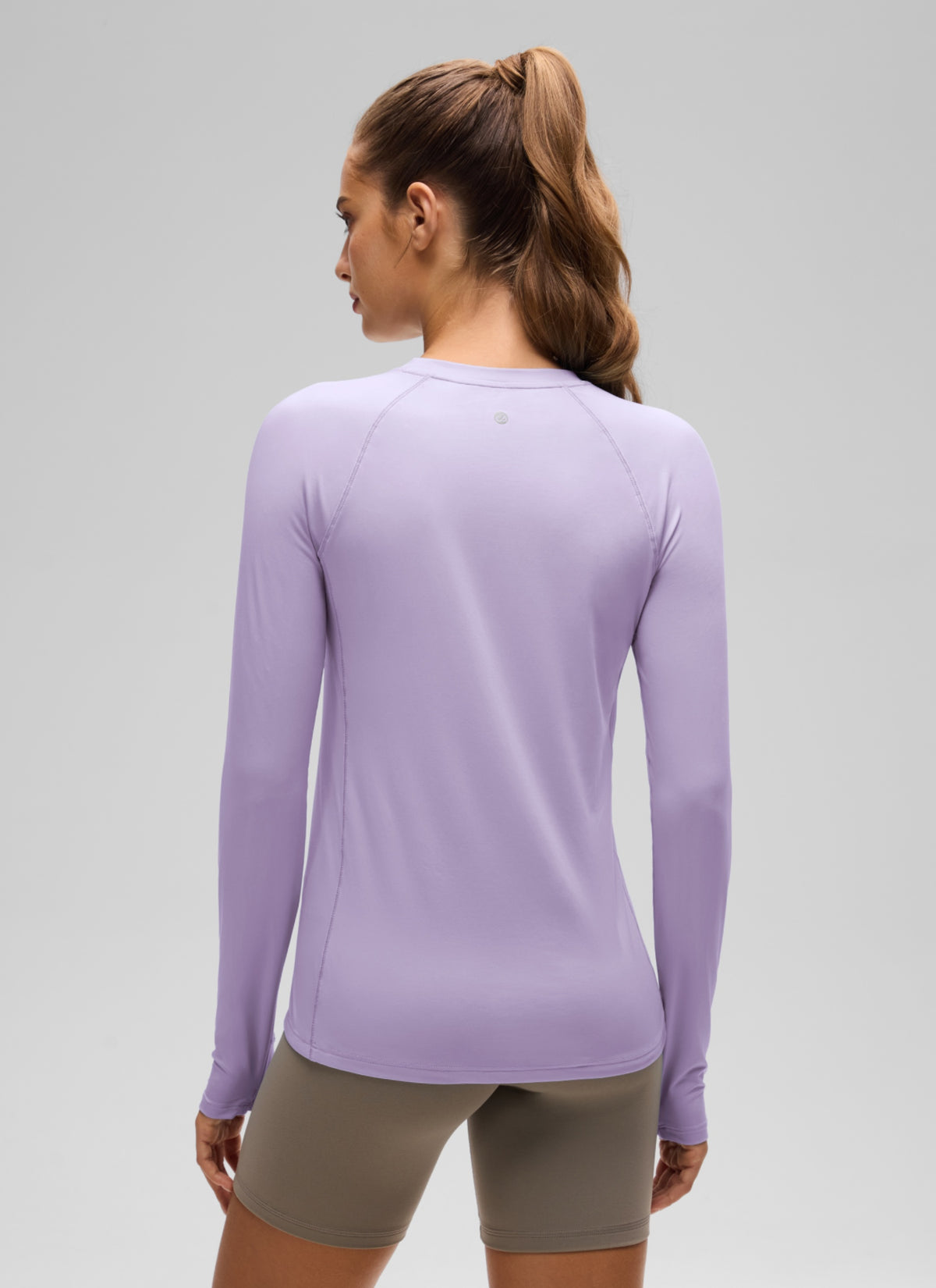 CRZ YOGA Women's Lightweight Sun Shirt Long Sleeve Tops UPF 50+ Elfin Purple @model_info:T