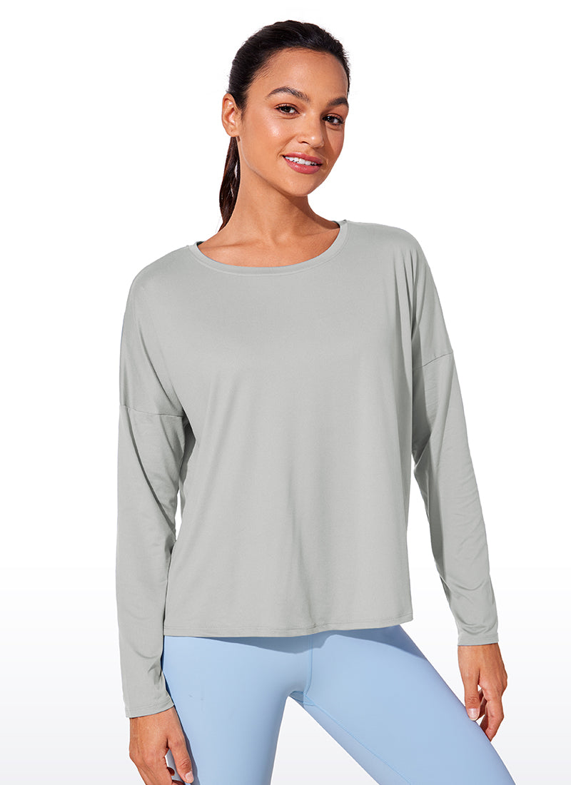 UPF 50+ Lightweight Heather Cropped Long Sleeves